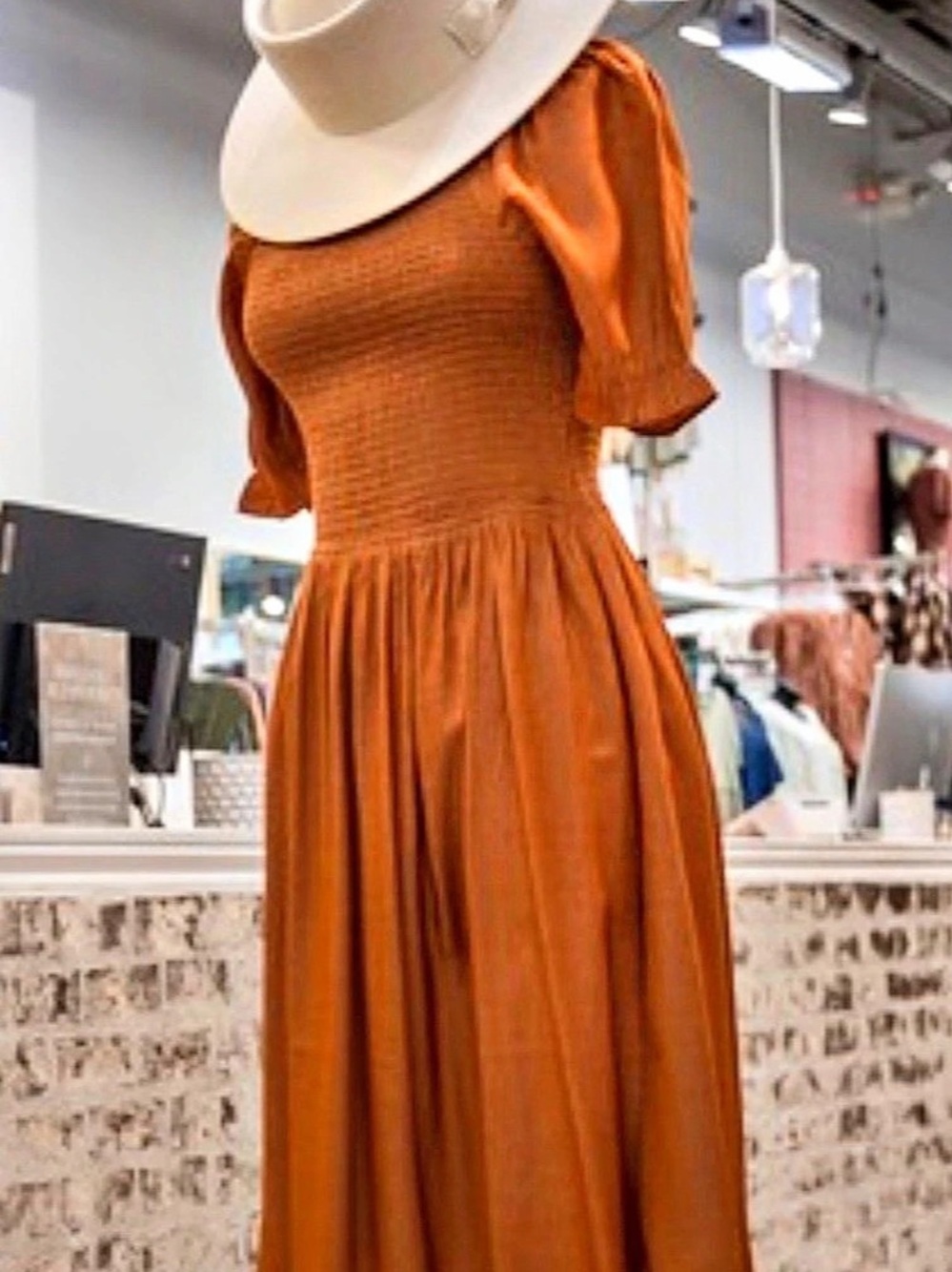 Mikarose “Spencer” Harvest Pumpkin Dress Size L, NWT